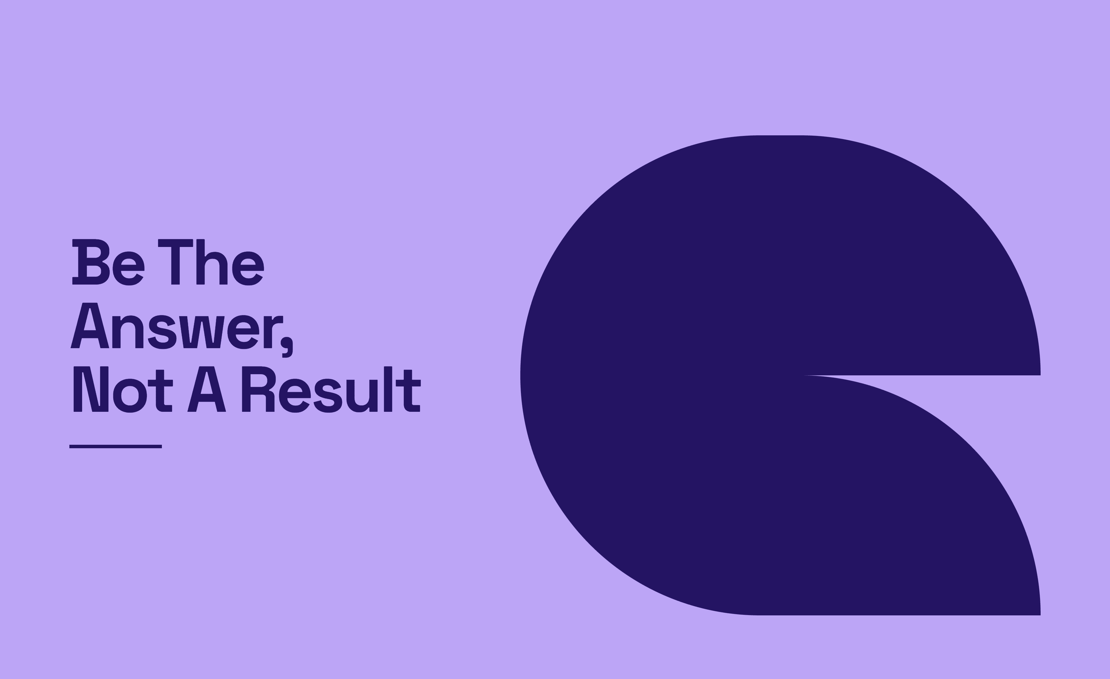 Be The Answer, Not A Result — BiB AI SEO infographic