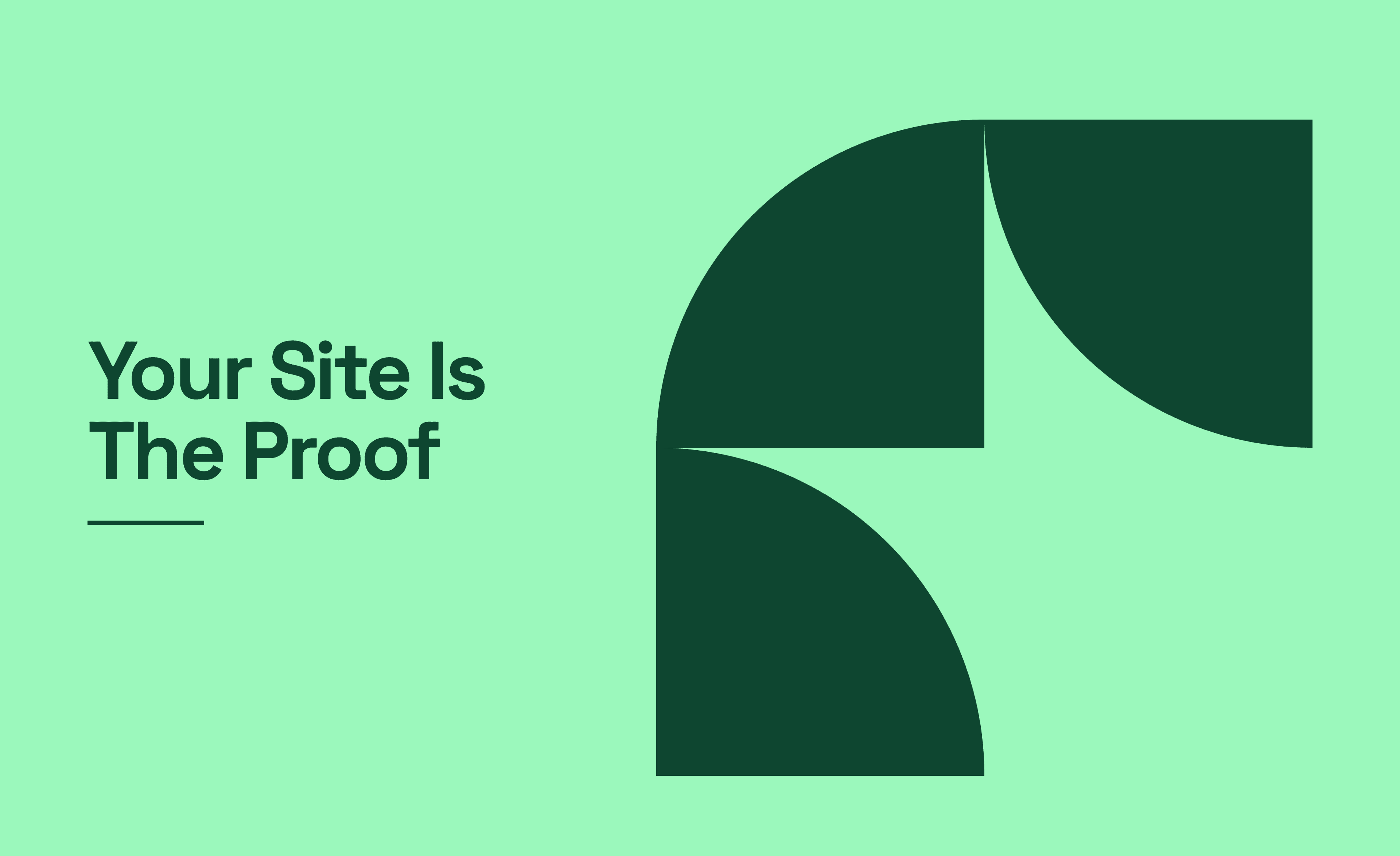 Your Site Is The Proof — BiB web and conversion infographic